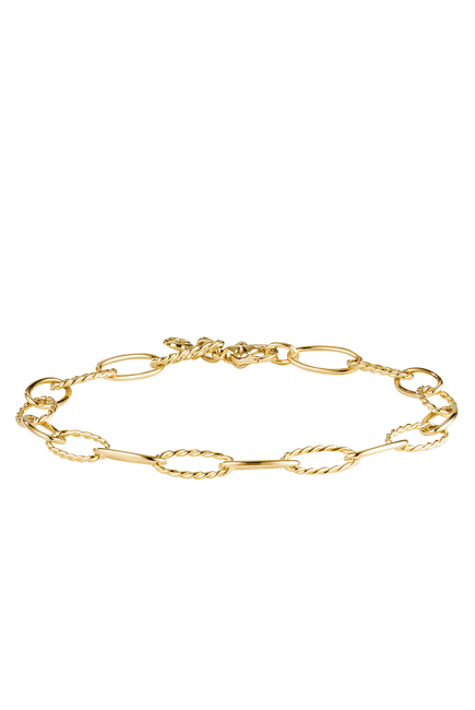 Oval Link Bracelet, 18k Yellow Gold